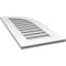 Ekena Millwork Quarter Round Top Right Surface Mount PVC Gable Vent w/ 3-1/2"W x 1"P Standard Frame, 16"W x 36"H GVPQR16X3601SF - alternate 3